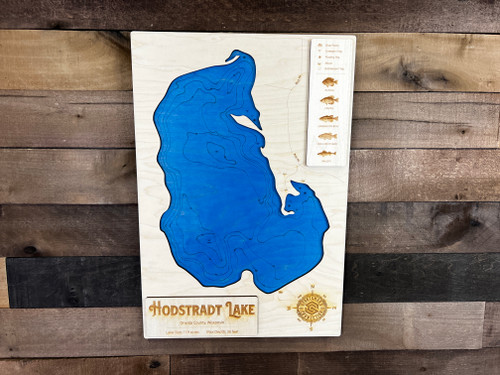 Hodstradt - Wood Engraved Map