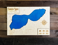 Green (71 acres) - Wood Engraved Map