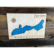 Middle Genesee - Wood Engraved Map