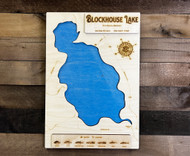 Blockhouse - Wood Engraved Map