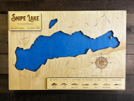 Snipe (239 acres) - Wood Engraved Map