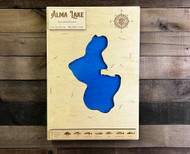 Alma (58 acres) - Wood Engraved Map