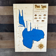 Pike (203 acres) - Wood Engraved Map