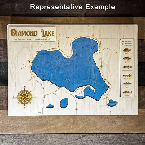 Wood Engraved Map - Sample