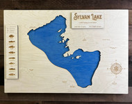 Sylvan (Custer County) - Wood Engraved Map
