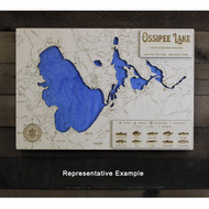 New Hampshire Wood Engraved Map front example