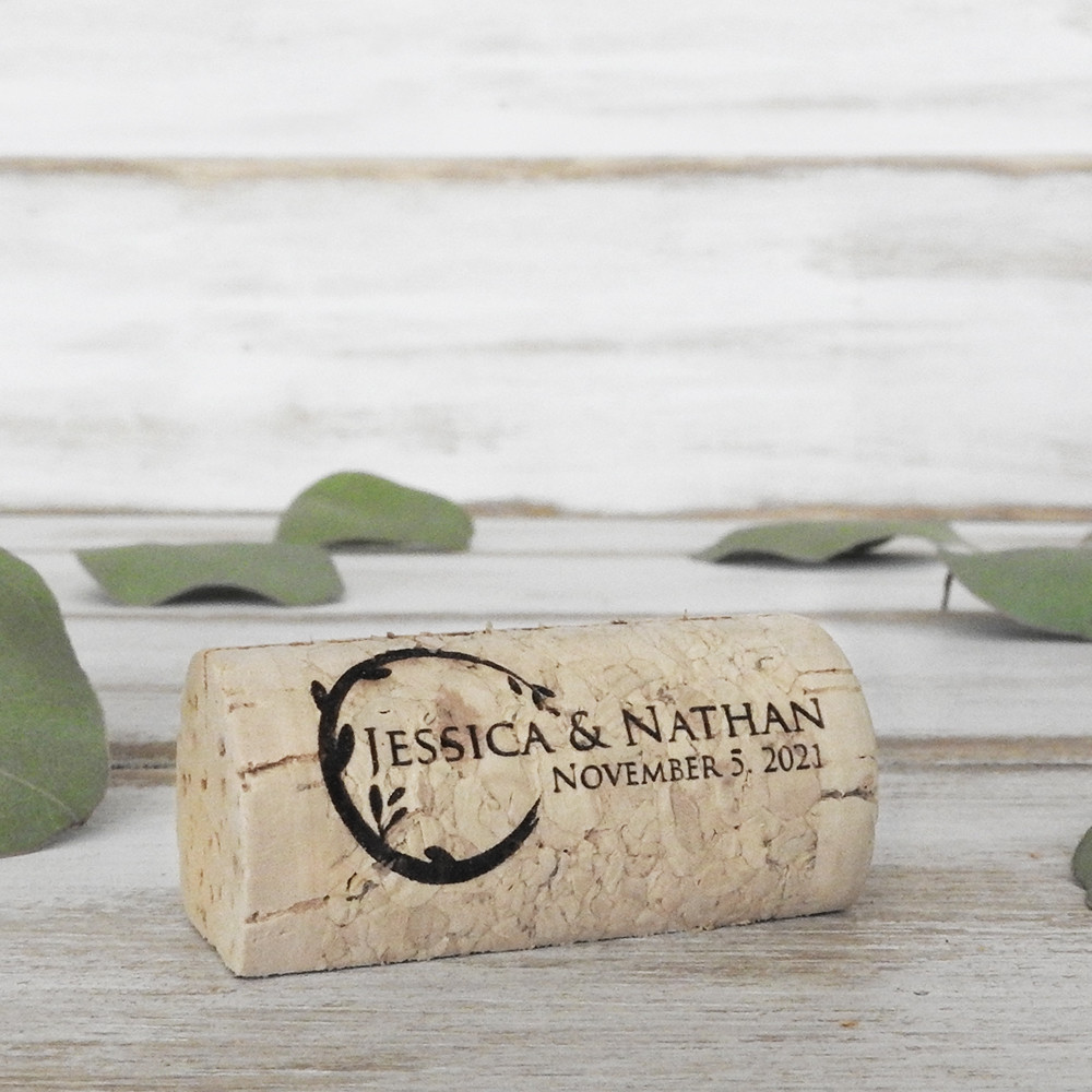 Wine Cork Place Card Holder Personalized Option 11