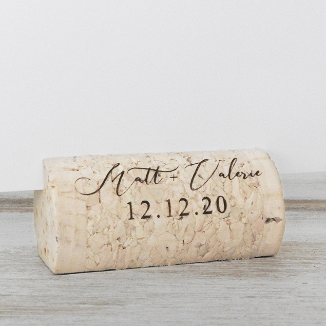 Wine Cork Place Card Holder Personalized Option 15