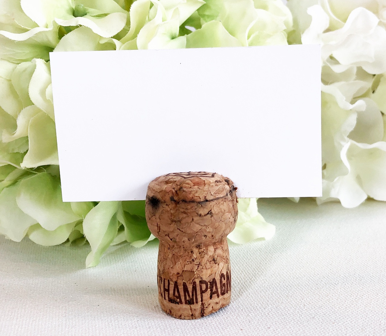 Champagne Cork Place Card Holders