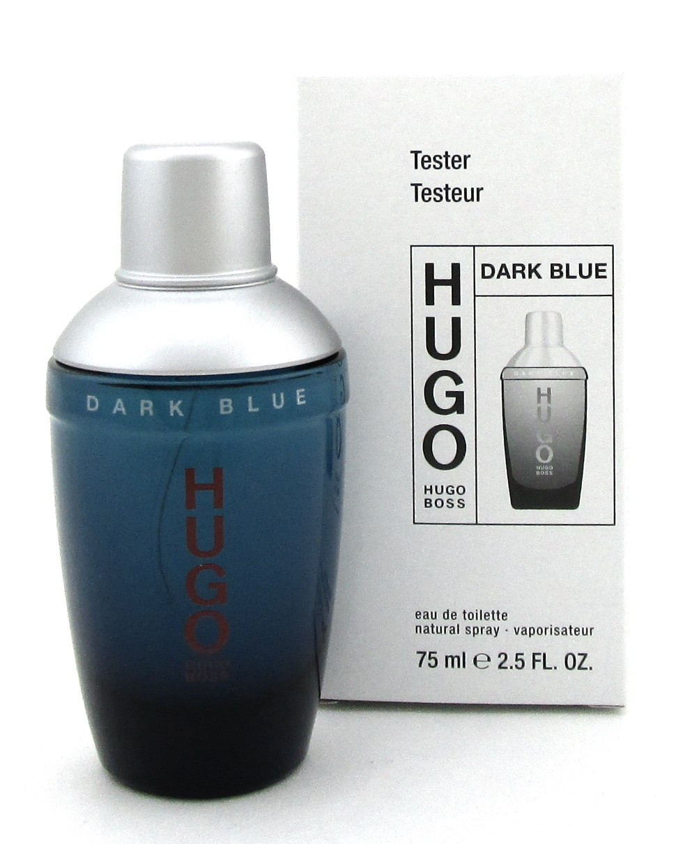 Hugo Dark Blue Cologne by Hugo Boss 2.5 oz Eau de Toilette Spray Men. New  Tester - NotJustPerfume.com