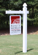 60" x 40" Overall Size Heavy Duty Plastic Traditional Single Arm Real Estate Sign Post - Special Offers
