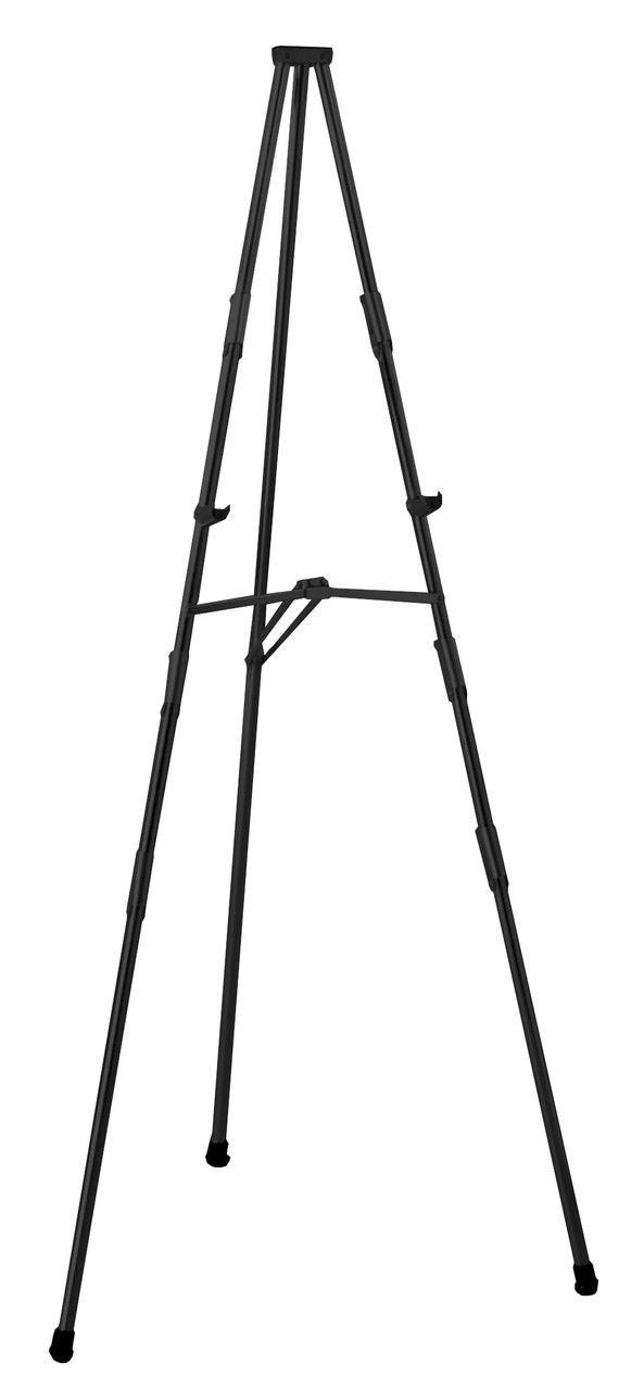 Heavy Duty Steel Facilities Floor Easel, Black. Made in the USA (DF925)