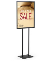 22" x 28" Performance Series Sign Holder, Black. Made in the USA