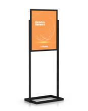 22" x 28" Professional Series Sign Holder, Black. Made in the USA