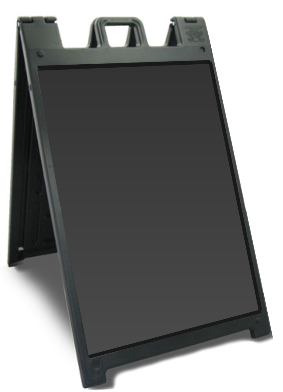 24" x 36" Insert DELUXE QuickChange Signicade Plastic AFrame Sign