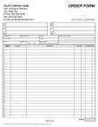 ORDER FORM Carbonless NCR Forms - From $33