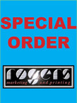 Wally's Catering - 250 double sided, gloss text menus = $60.00