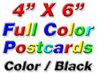 4" X 6" Double Sided 4/1 Color Postcards - From $32