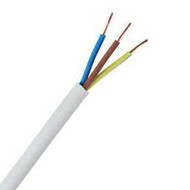 Round Flexible Cable 3183Y 3-Core 0.75mm² x 5m White