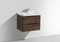 600mm Bali Chestnut Wall Mounted 2 Drawer Cabinet with Basin