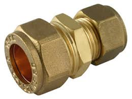 10mm x 8mm  Reducing Coupler Compression Brass Fitting