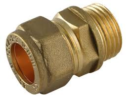 15mm x 1/4" Coupler C x MI Compression Fitting