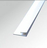 10mm (J) Profile End U - White Gloss