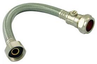 22mm x 3/4" Flexi Tap Connector C/W ISO VALVE 300mm