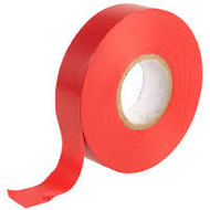 PVC Tape 19mm x 33M Red (10)