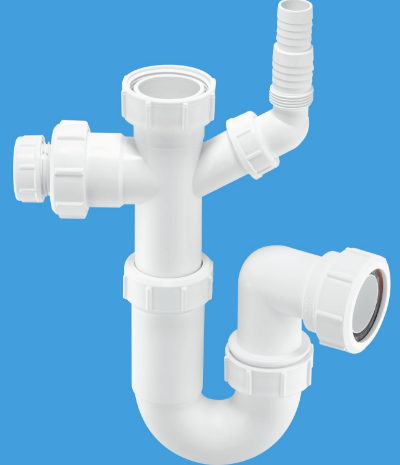 ASC10 - CO Tubular Swivel Sink Trap with WM and 19/23mm pipe connection