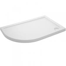 1000mm x 800mm x 40mm Quad Offset Shower Tray (left hand)