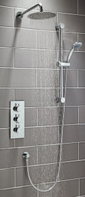 Round Thermostatic Shower Set Four