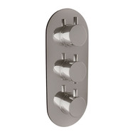 Plate for Triple Oval Concealed Valve with Diverter