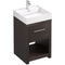 500mm Halo Vanity Unit - dark oak