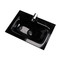 610mm Idon Basin - black glass