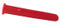 PLASTIC FIXING PLUG 5.5mm Diameter Red (100)