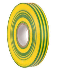 PVC TAPE 19mm x 33M Green/Yellow (10)