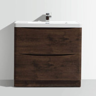 900mm Bali Chestnut Free Standing Cabinet with Drawers & Basin