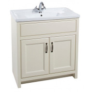 815mm Chartwell 2 Door Cabinet With Basin ( Tap Not Included) - Vanilla