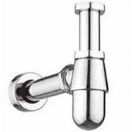 Chrome Modern Bottle Trap & Outlet Pipe