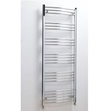 500mm x 1600mm Hayle Curved Towel Radiator