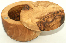 Olive Wood Salt Keeper