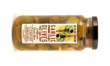 An Olive Ovation garlic stuffed olives 10 ounces