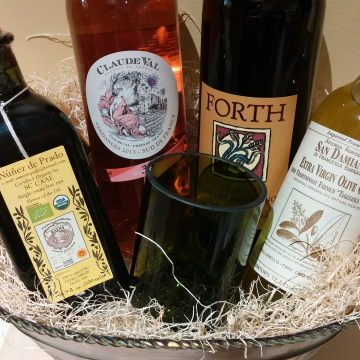 Wines paired with olive oil