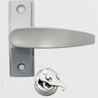 DEADLATCH LEVER HANDLE W/ CAM PLUG L#10 (SILVER)