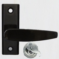 DEADLATCH LEVER HANDLE W/ CAM PLUG L#10 (BLACK)