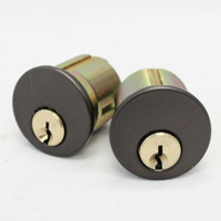 1-1/4" MORTISE CYLINDER M#10 (BLACK)