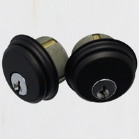 1 INCH MORTISE CYLINDER (SET OF 2) M#6.5 (BLACK)