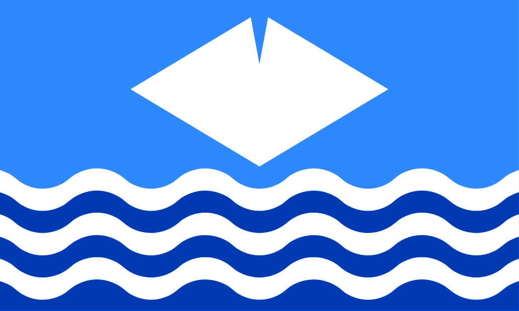 Isle of Wight Medium Hand Held Flag 23cm x 15cm 