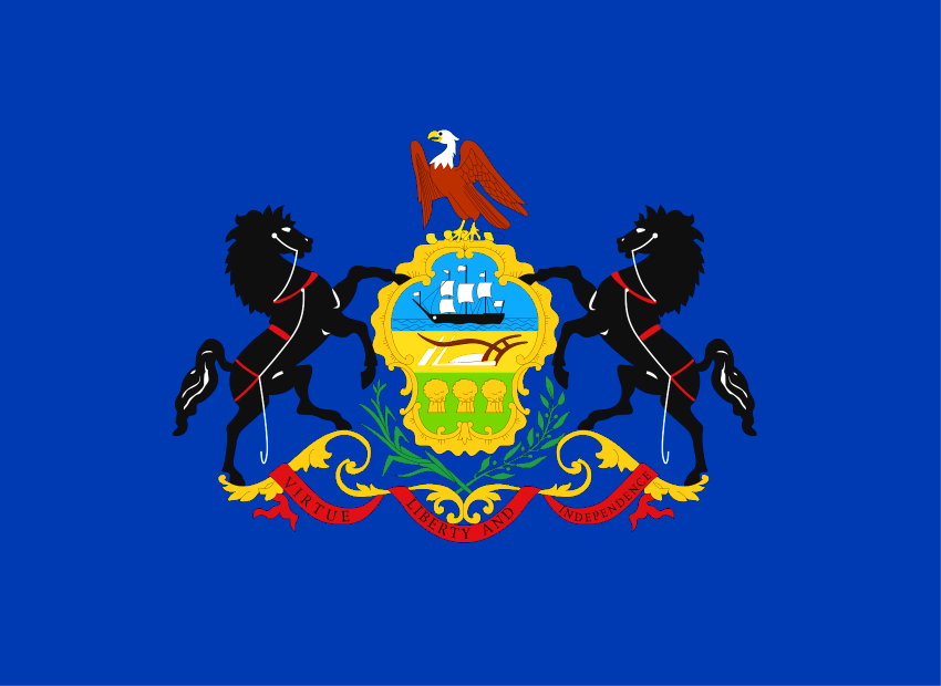 Buy Pennsylvania State Flag Online Printed & Sewn Flags 13 sizes